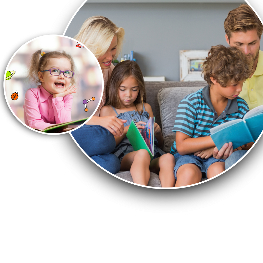 white blue purple modern after school program banner (3000 x 3000 px)